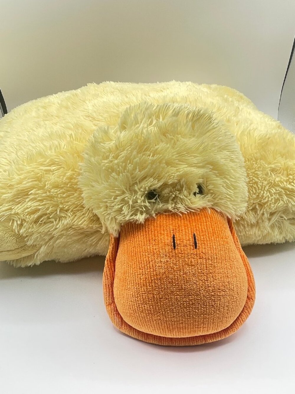 RARE Original 2009 Pillow Pals Duck Yellow Soft Plush Stuffed Animal